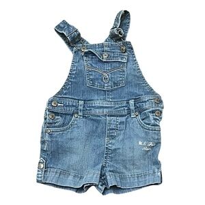 Vintage U.S. Polo Assn. Girl/Boy Overall Shortall Blue Denim  Retro Y2k 90s 2T